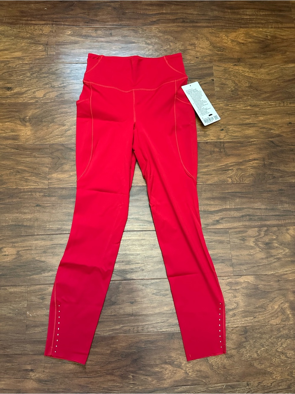 Lululemon women’s High-Waist Red Athletic Leggings